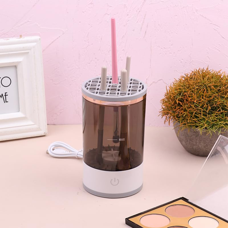 Brushly Pro Cosmetic Brush Cleaner,Brushy Makeup Brush Cleaner, Automatic Spinning Makeup Brush Cleaner for for All Size,Upgraded Electric Makeup Brush Cleaner.